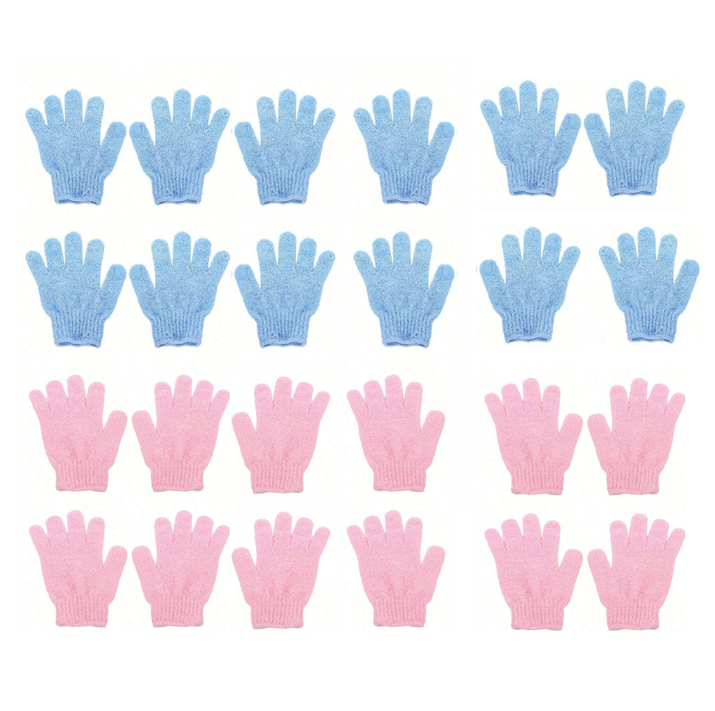 Gants de Douche Exfoliants Réversibles – Gommage Corporel et Nettoyage du Dos, Accessoire de Bain Pratique