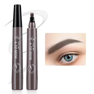 Stylo à Sourcils 4 Pointes Fendues – Maquillage Précis et Durable