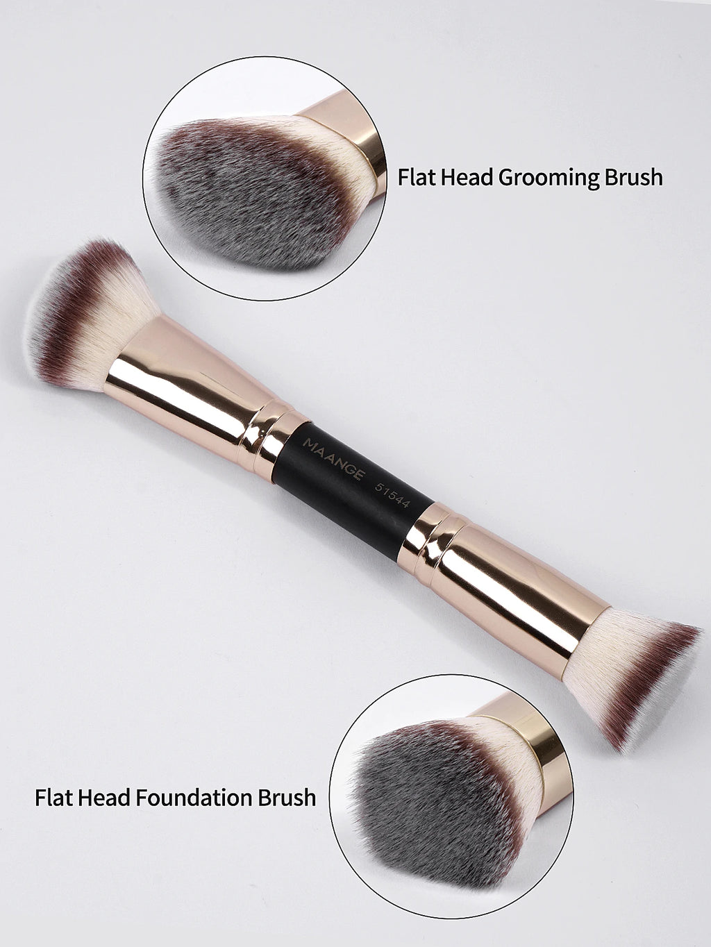 Ensemble de Pinceaux de Maquillage de Base – 4 Pièces avec Boîte