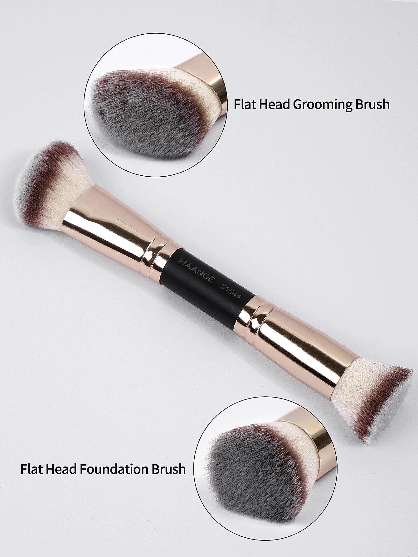 Ensemble de Pinceaux de Maquillage de Base – 4 Pièces avec Boîte