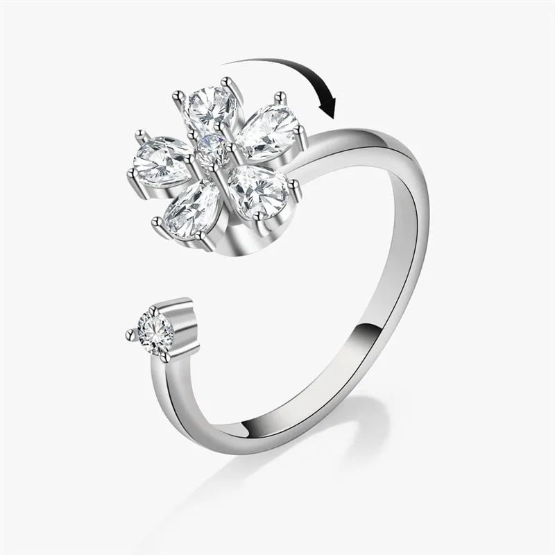 Bague Rotative Anti-Stress pour Femme, Multichoix, Bijoux Élégant