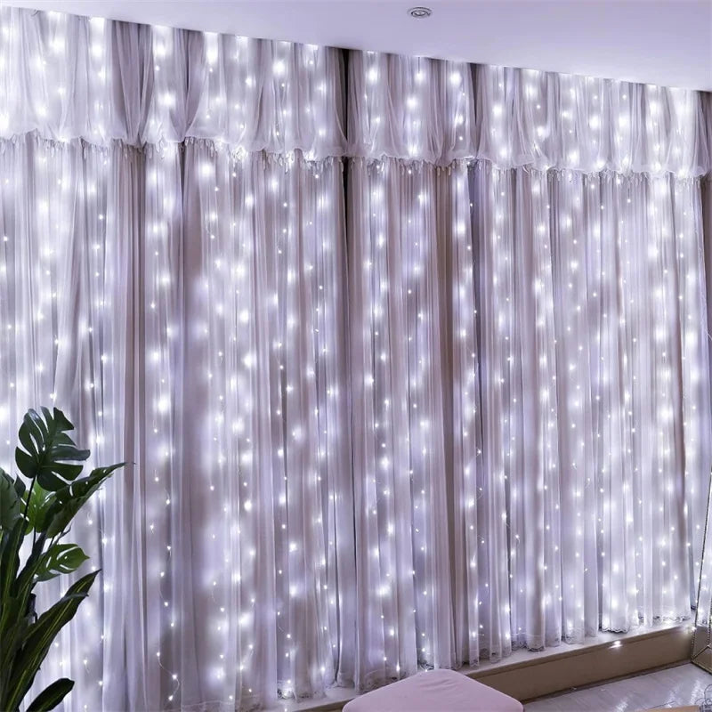 Rideau Lumineux LED à Fil de Cuivre – 8 Modes avec Télécommande USB