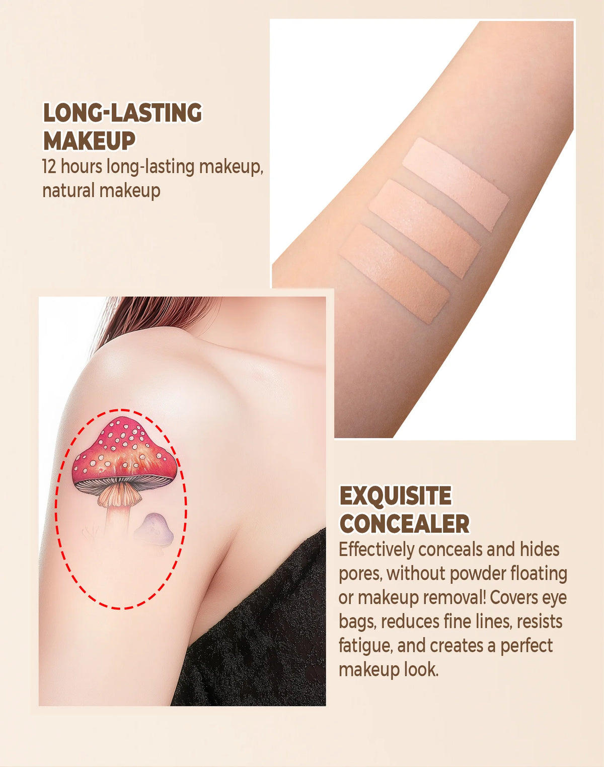 Correcteur Haute Couverture Imperméable – Camoufle Tatouages & Cicatrices