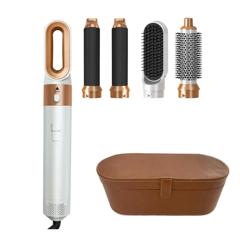 Brosse Coiffante & Sèche-Cheveux 5 en 1 – Outil de Coiffure Multifonction Professionnel