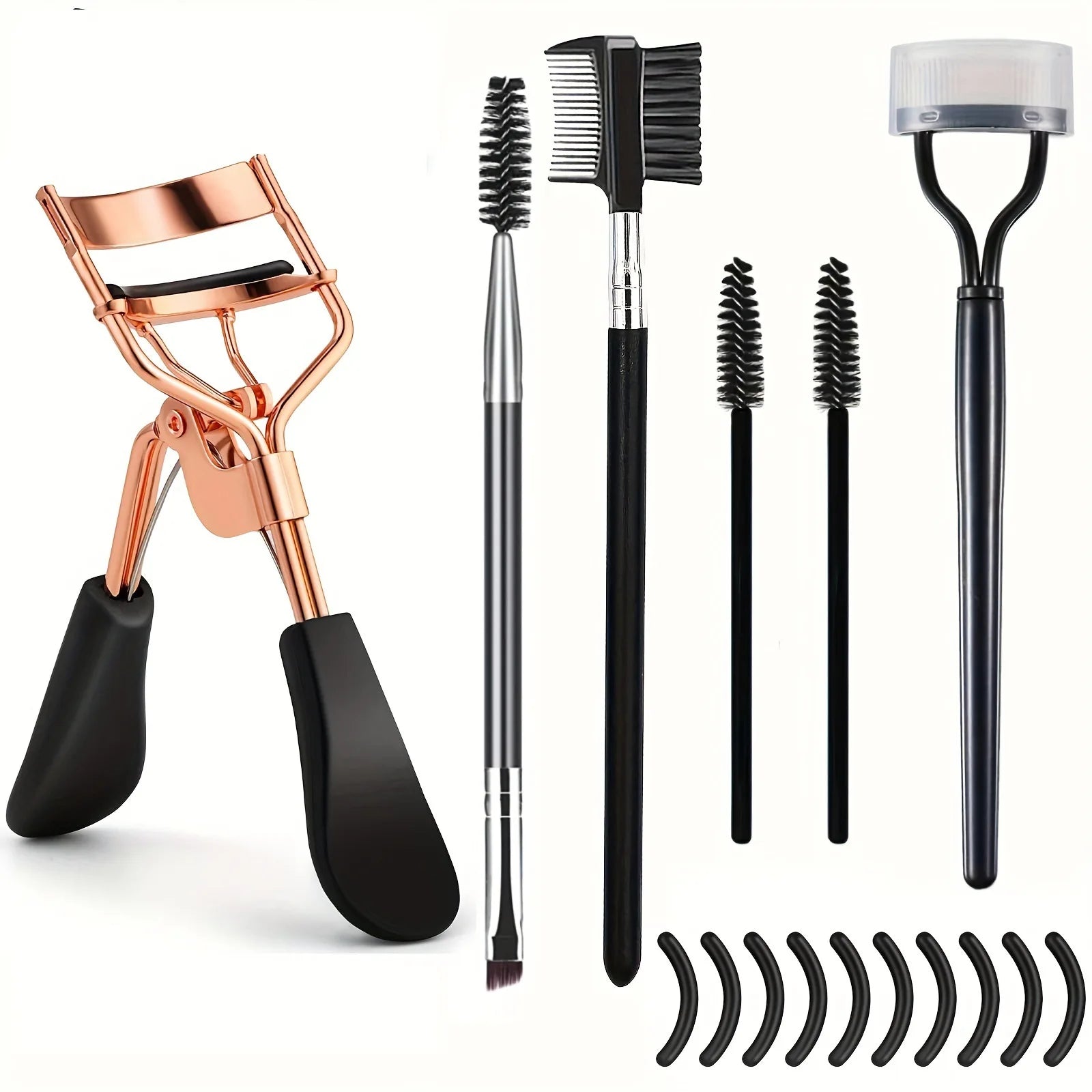 Ensemble de Recourbe-Cils 7 à 15 Pièces – Outils Complets de Maquillage