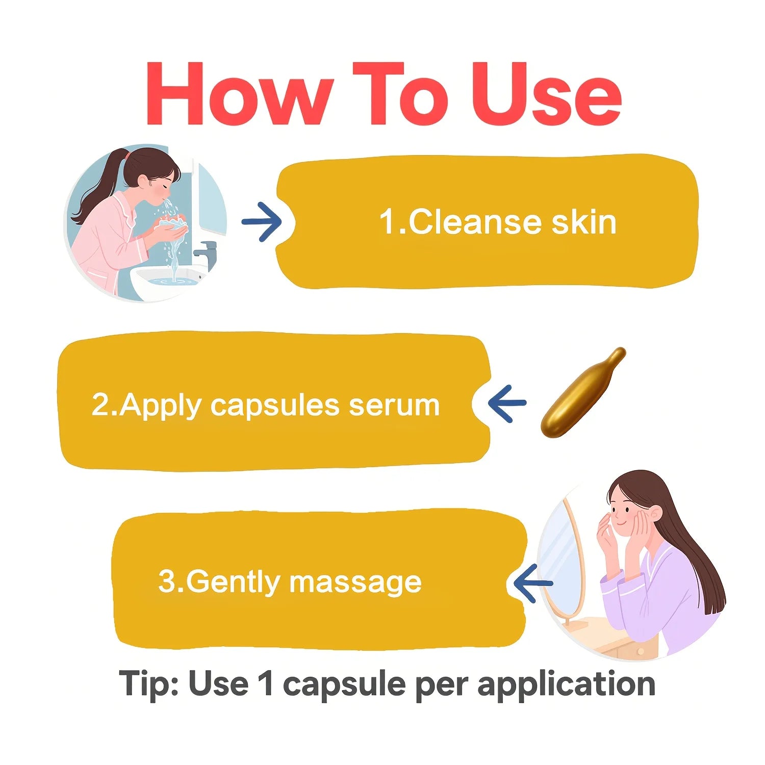 Capsules de Sérum à la Vitamine E, 90 capsules / Pot