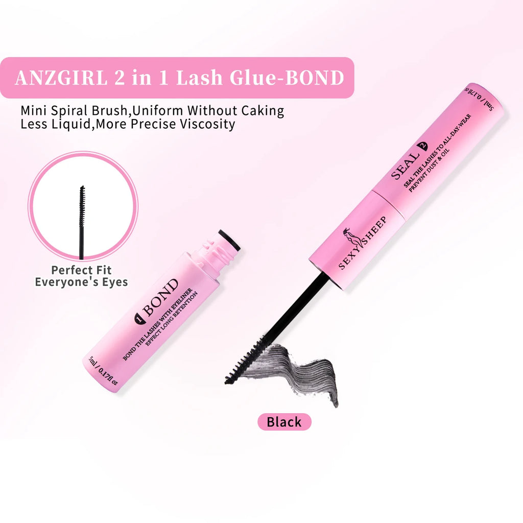 Kit Colle & Scellant pour Extensions de Cils – Tenue Super Forte, DIY