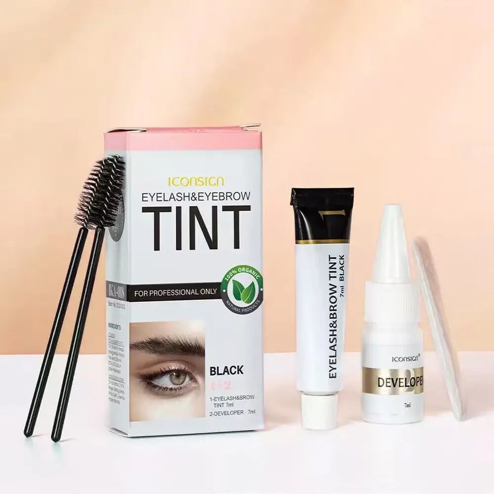 Kit Teinture Sourcils Semi-Permanent 2-en-1