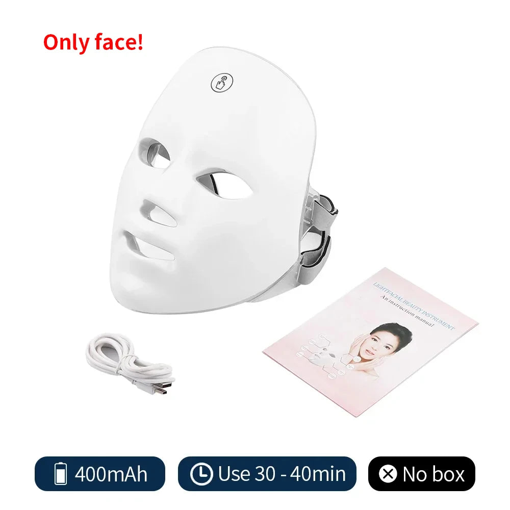 Masque LED Visage – Soin Réparateur et Rajeunissant