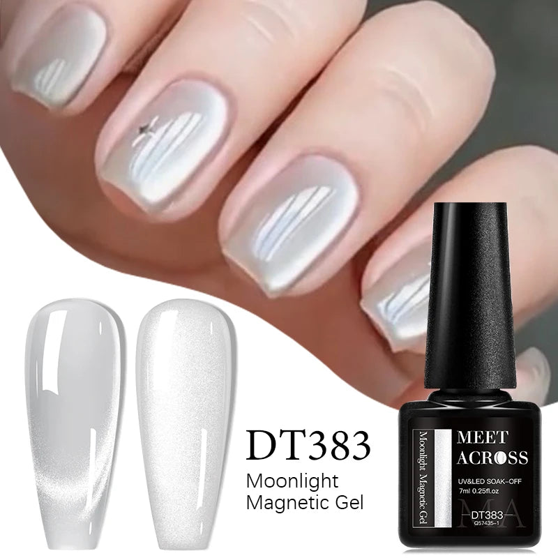 Vernis à Ongles Gel UV/LED à effet Magnétique, Effet Œil de Chat 7ml