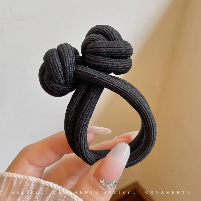 Attaches de Cheveux Elastiques Simples pour Femmes - Multicolors