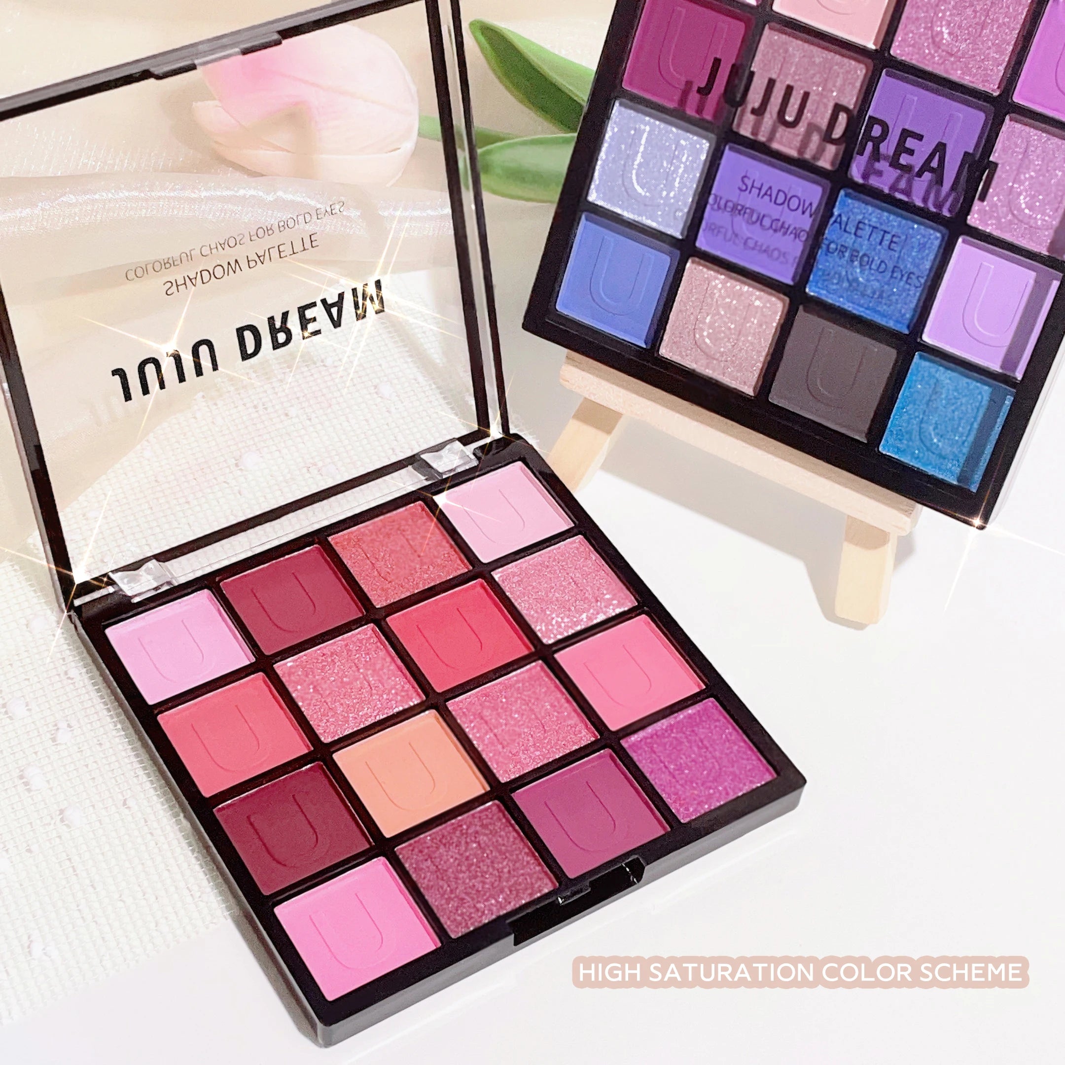 Palette de Fards à Paupières 16 Couleurs – Koi, Sirène & Forêt Enchantée