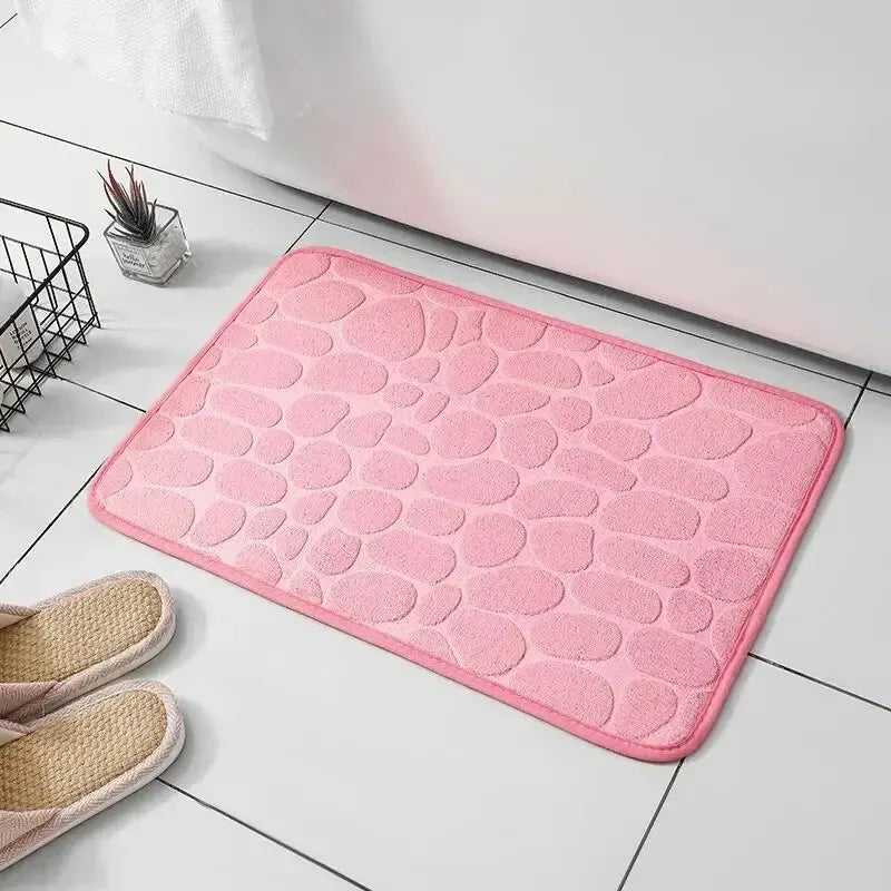 Tapis en Microfibre Gaufrée – Antidérapant pour Salle de Bain et Salon