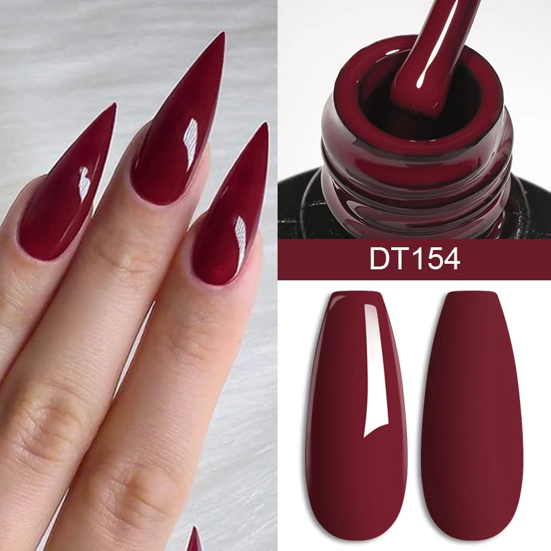 Vernis à Ongles 7ml, Longue Durée, Style Français DIY, Gel UV/LED