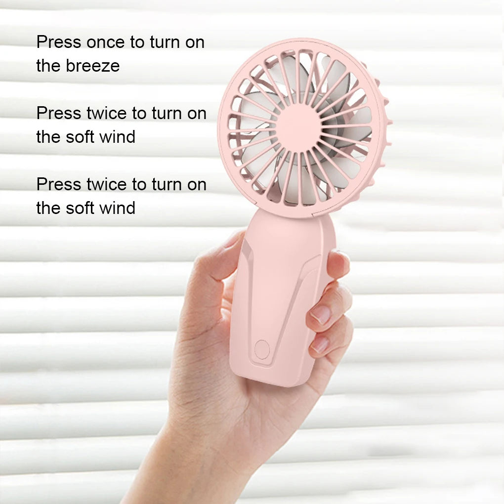 Mini Ventilateur de Poche Portable Partout, Chargement par USB – Léger, Silencieux