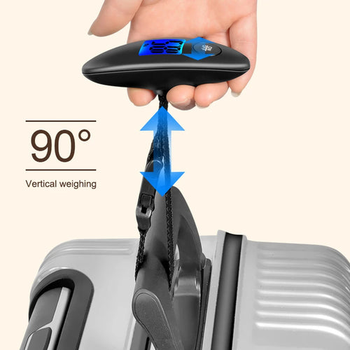 Balance à Bagages Portable Numérique 40 kg avec Ecran à Cristaux Liquides Rétroéclairé