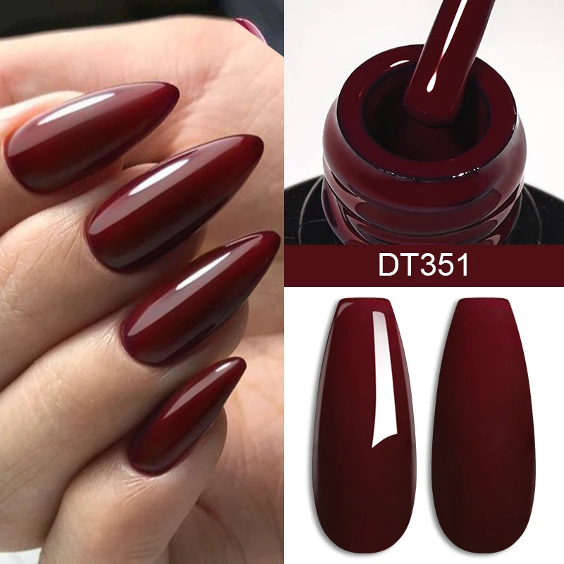 Vernis à Ongles 7ml, Longue Durée, Style Français DIY, Gel UV/LED