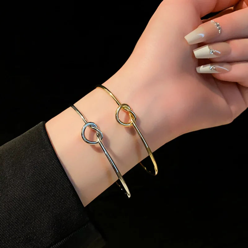 Bracelets Manchette Vintage en Acier Inoxydable