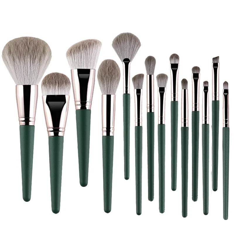 Kit de 14 Pinceaux De Maquillage pour Débutant et Professionnel