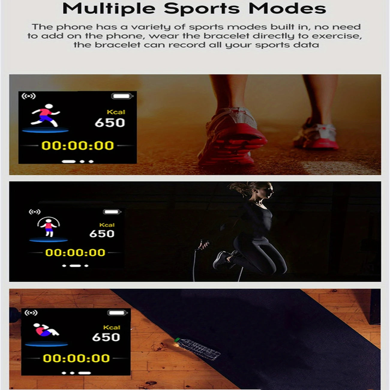 Montre Connectée Bluetooth Sport, Multi-usage – Homme & Femme