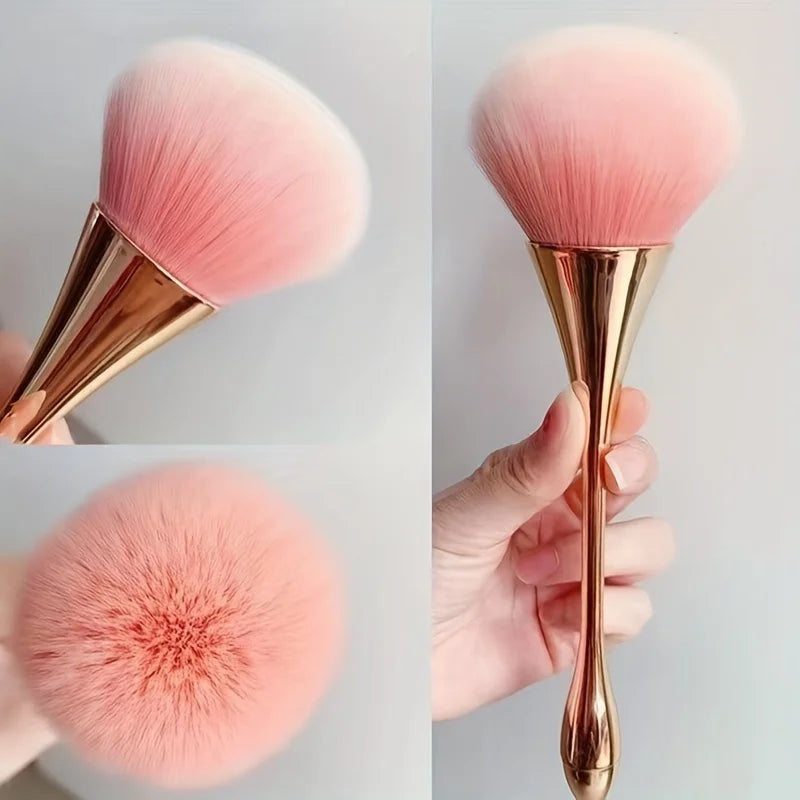Pinceau Maquillage Éventail Rose Gold