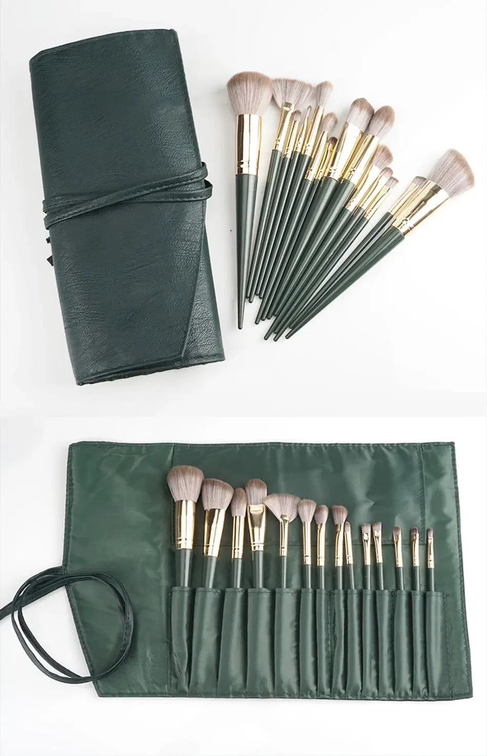 Kit de 14 Pinceaux De Maquillage pour Débutant et Professionnel