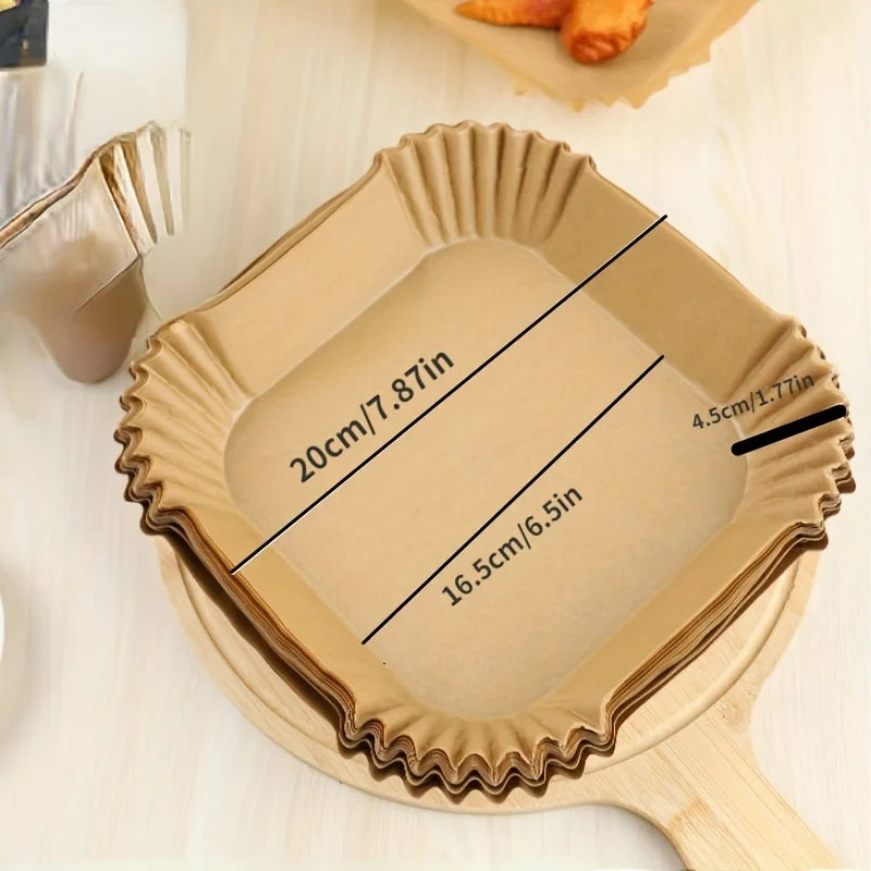 Papier de Cuisson pour Friteuse à Air – Jetable, Antiadhésif et Résistant à l’Huile