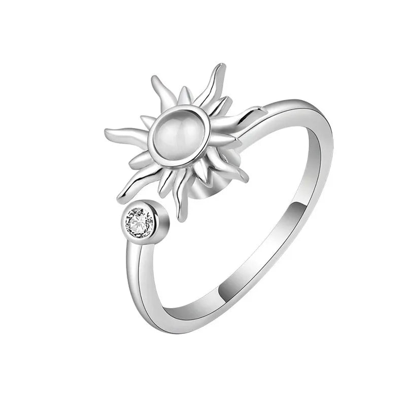 Bague Rotative Anti-Stress pour Femme, Multichoix, Bijoux Élégant