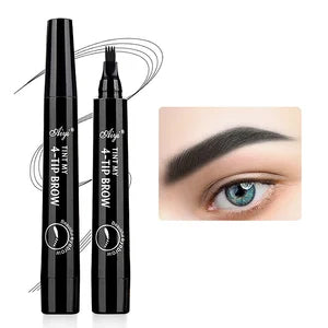Stylo à Sourcils 4 Pointes Fendues – Maquillage Précis et Durable