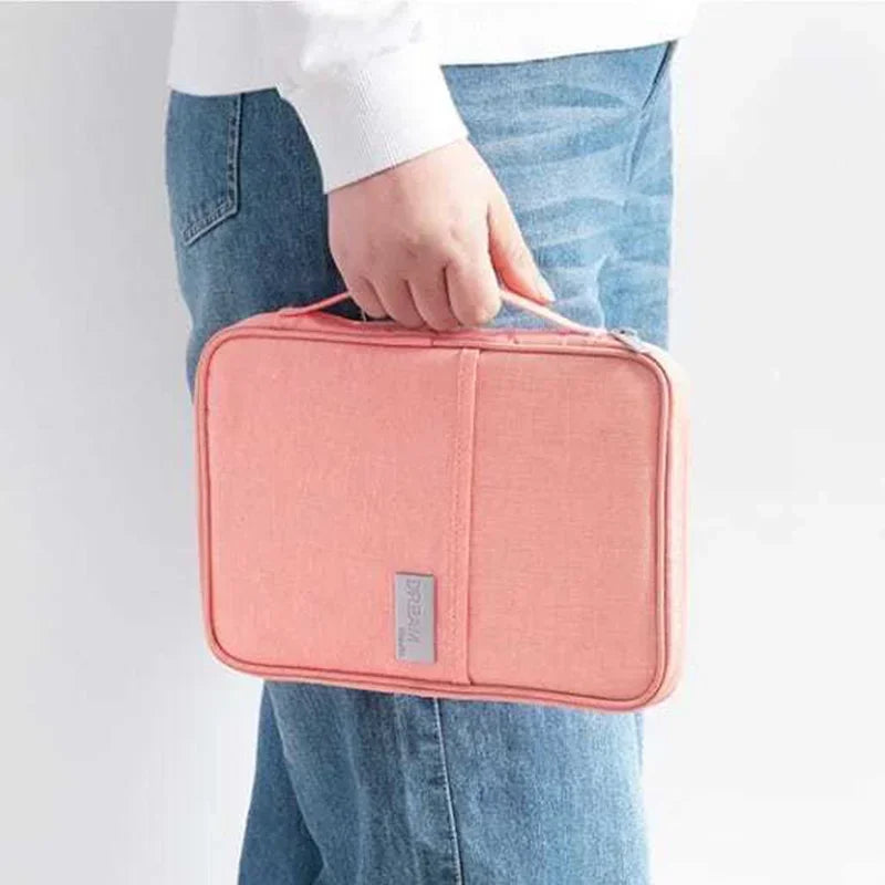 Women Travel Passport Holder Cover Case Organizer Multi-Function Men Waterproof Family Document Organizer Travel Accessories Bag