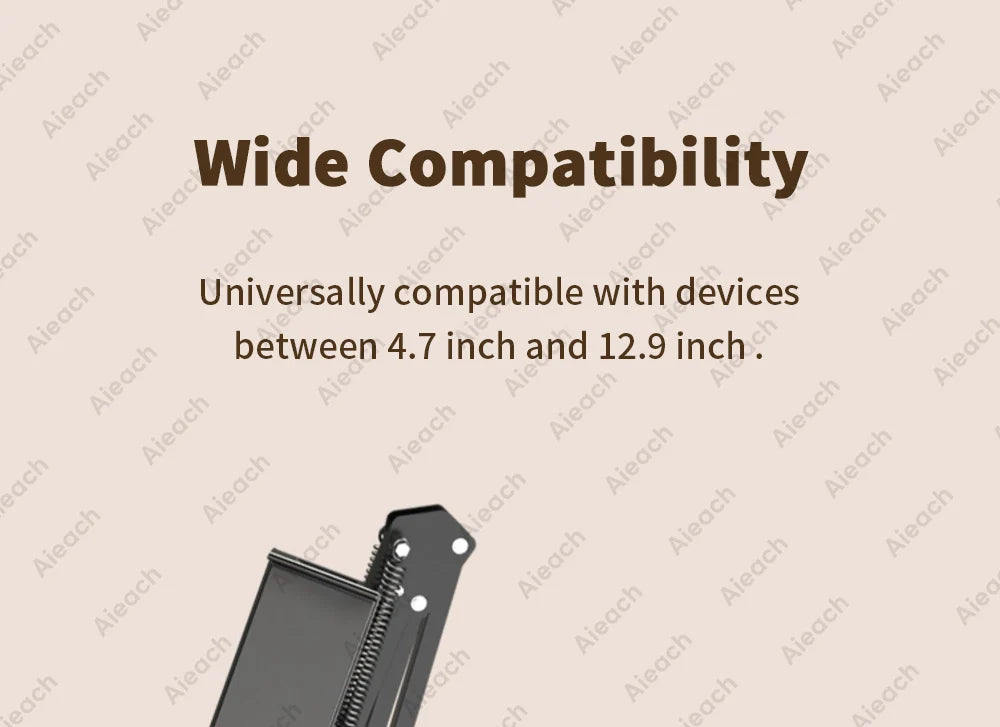 Support de Tablette et Téléphone pour Lit – Bras Métallique 90 cm Rotatif 360°