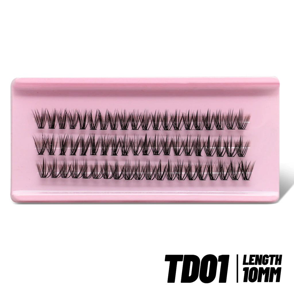 Eyelashes Clusters 320 pcs Natural Eyelash extension Cluster Lashes Volume Mixed Tray Lashes Cluster Natural Lashes