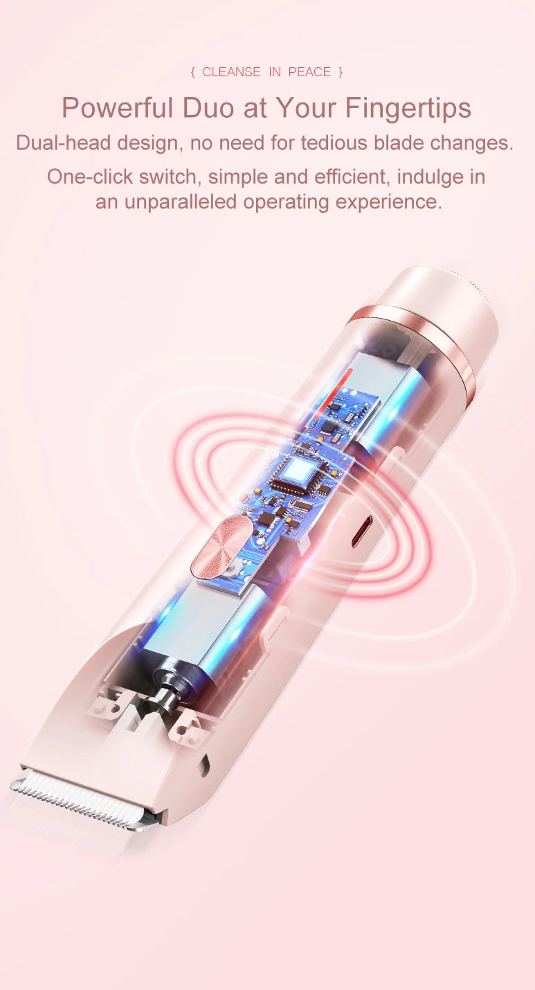 Épilateur et Rasoir Électrique Femme – Doux, Indolore & 2-en-1