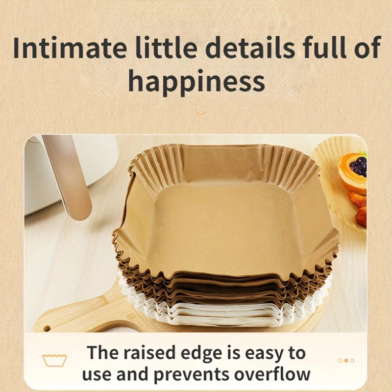 Papier de Cuisson pour Friteuse à Air – Jetable, Antiadhésif et Résistant à l’Huile