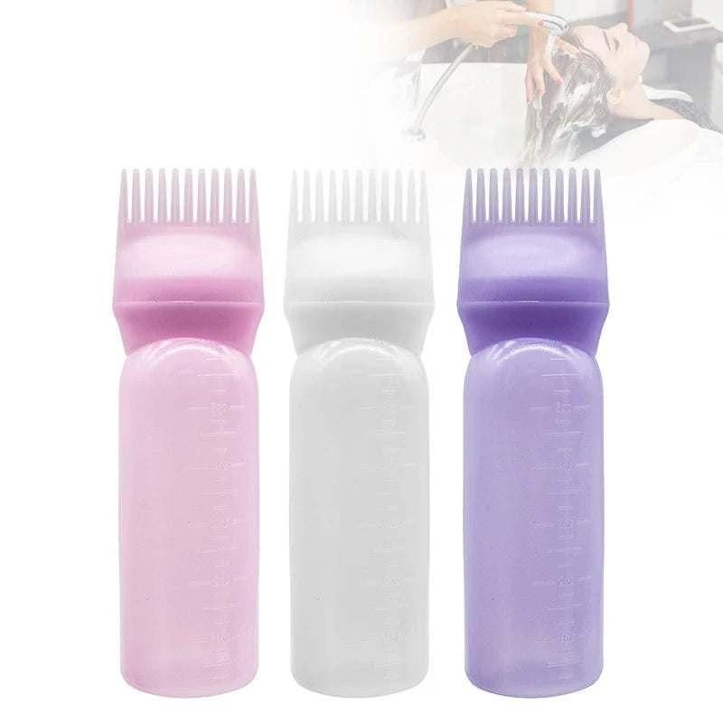 Bouteille d'Applicateur d’Huile Capillaire avec Peigne Intégré