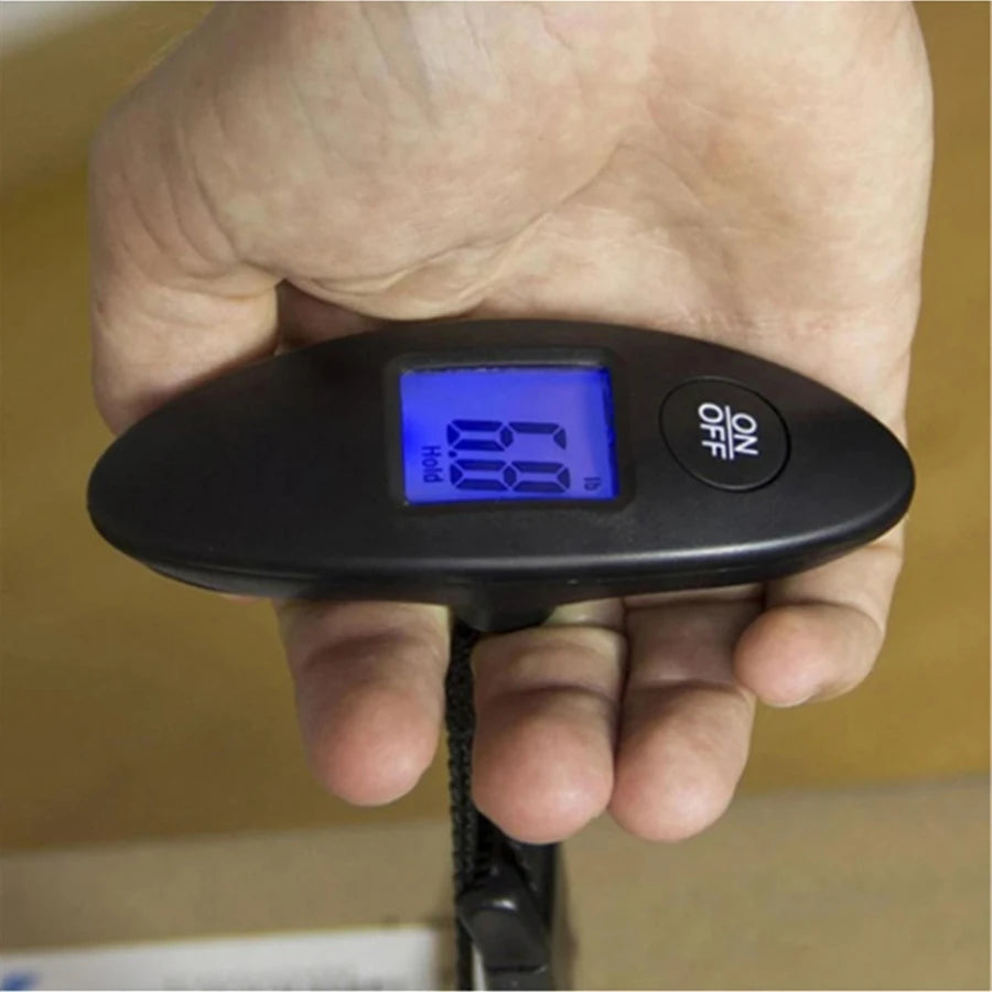 Balance à Bagages Portable Numérique 40 kg avec Ecran à Cristaux Liquides Rétroéclairé