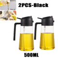 Bouteille de Pulvérisation d'Huile 2 en 1 – Distributeur et Injecteur 500 ml