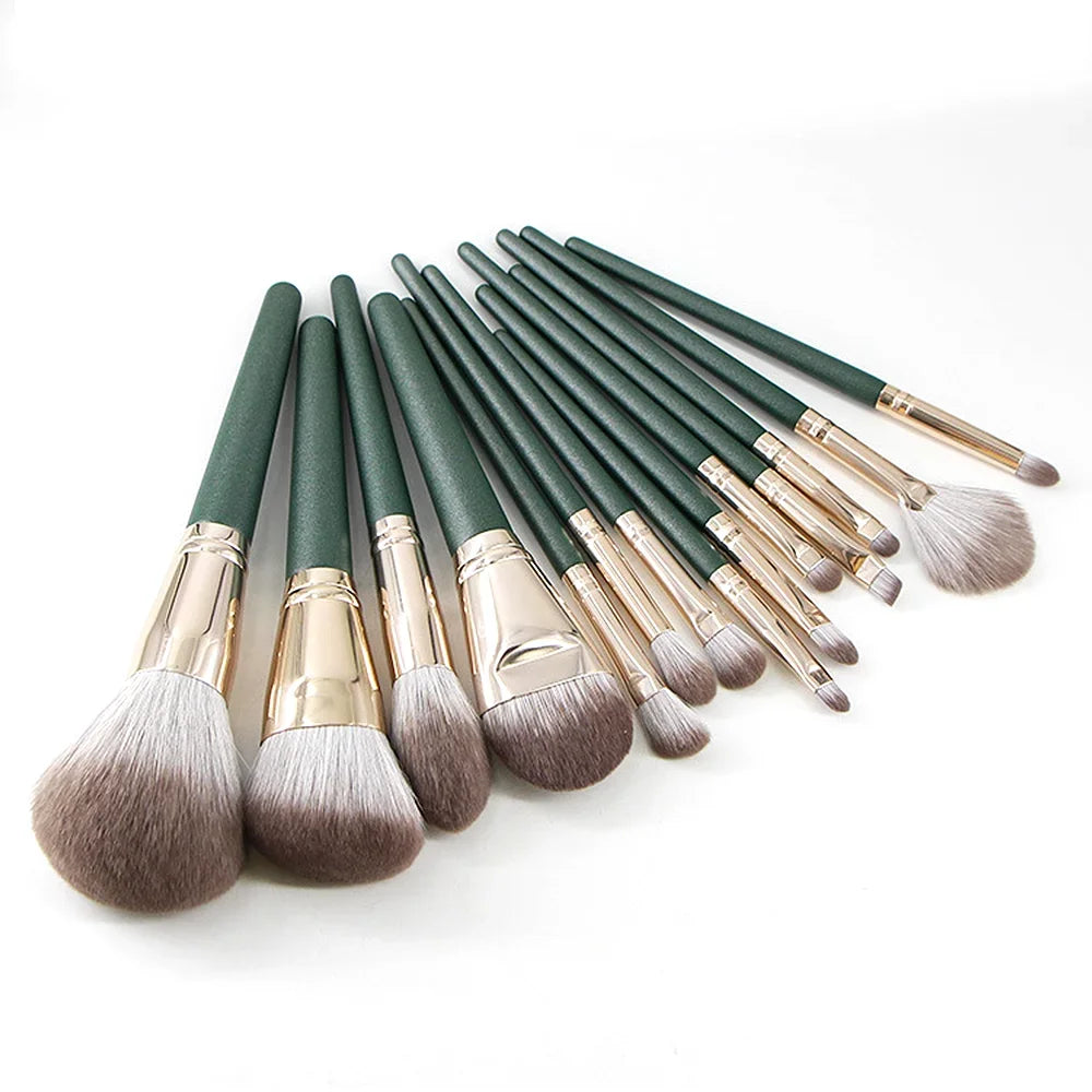 Kit de 14 Pinceaux De Maquillage pour Débutant et Professionnel