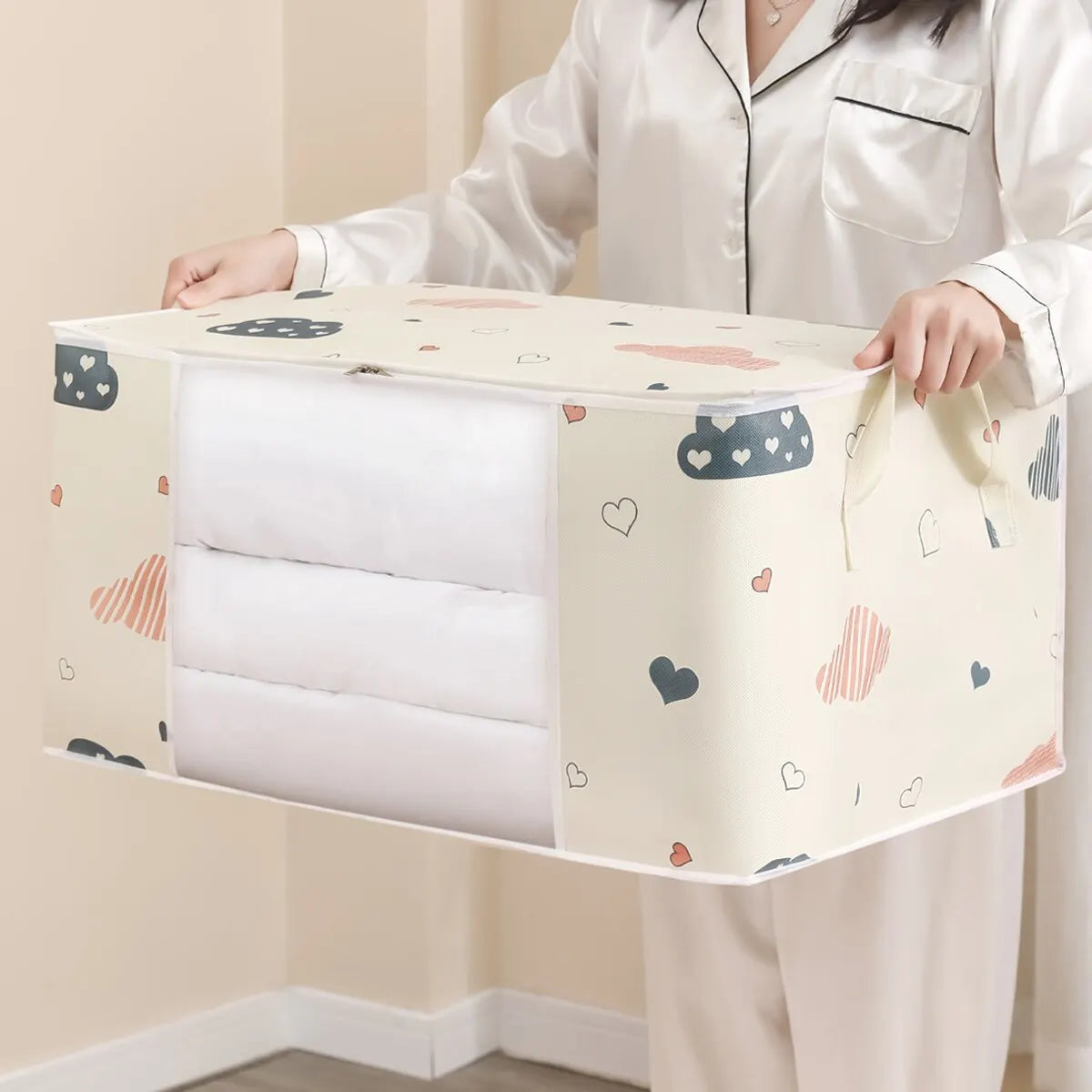Sac de Rangement Grande Capacité avec Poignée