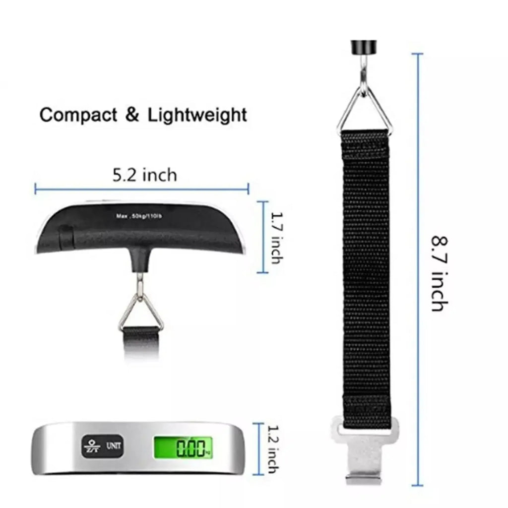 Balance à Bagages Numérique Suspendue – 50 kg / 110 lb
