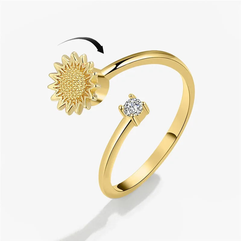 Bague Rotative Anti-Stress pour Femme, Multichoix, Bijoux Élégant