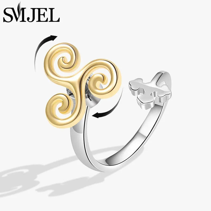 Bague Rotative Anti-Stress de Luxe –  Cristal, Tendance, Luxueux