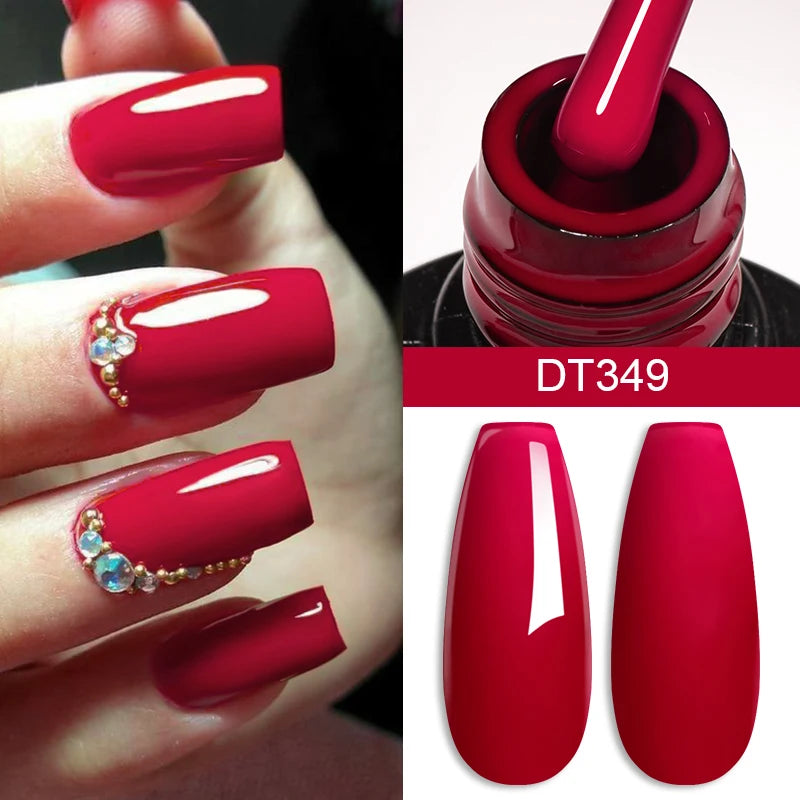 Vernis à Ongles 7ml, Longue Durée, Style Français DIY, Gel UV/LED