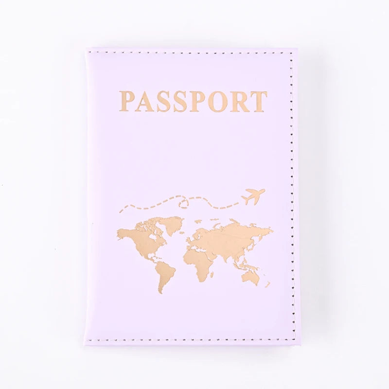 Housse de Protection pour Passeport en Cuir PU – Accessoire de Voyage Unisexe