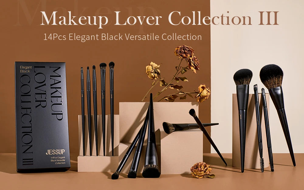 Pinceau de Maquillage Professionnel, Jessup Set,10-14pcs