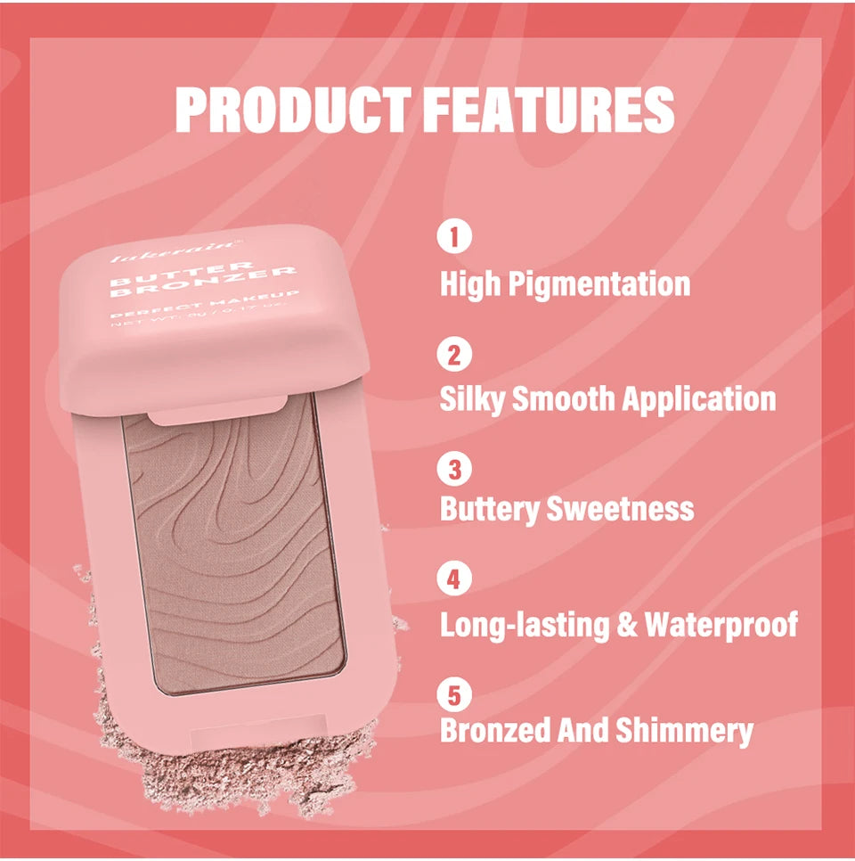 Bronzer & Highlighter Poudre – Contouring Effet Soleil Mat & Lumineux
