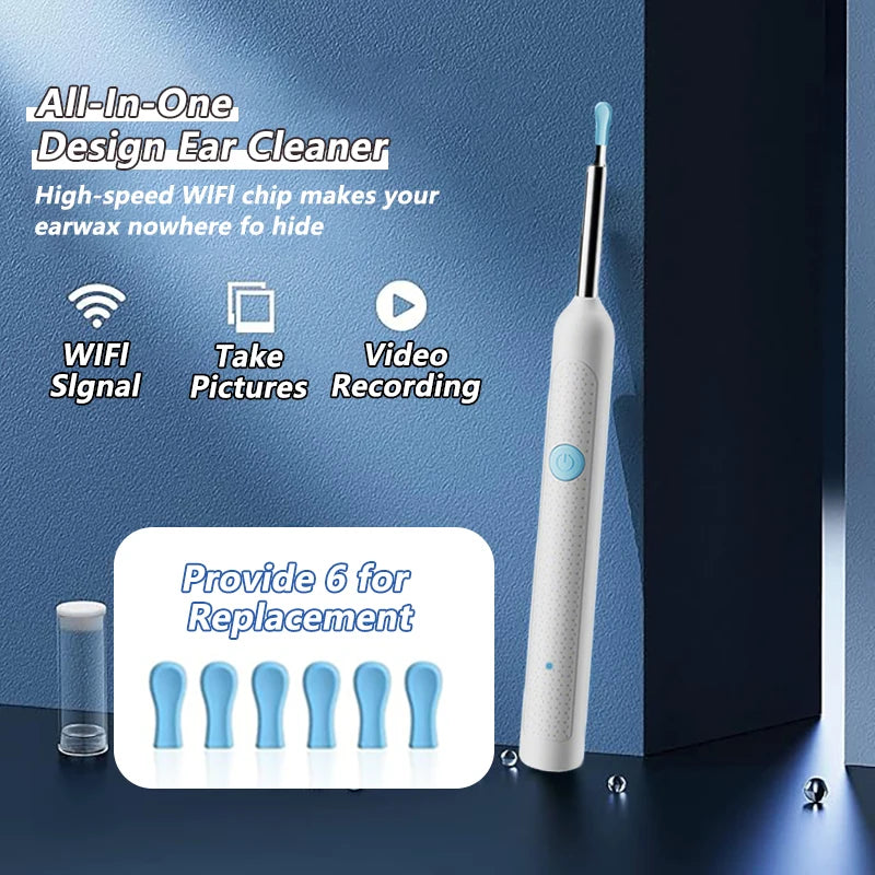 Nettoyeur Visuel de Cire d’Oreille avec Caméra – Kit de Soins Intelligent