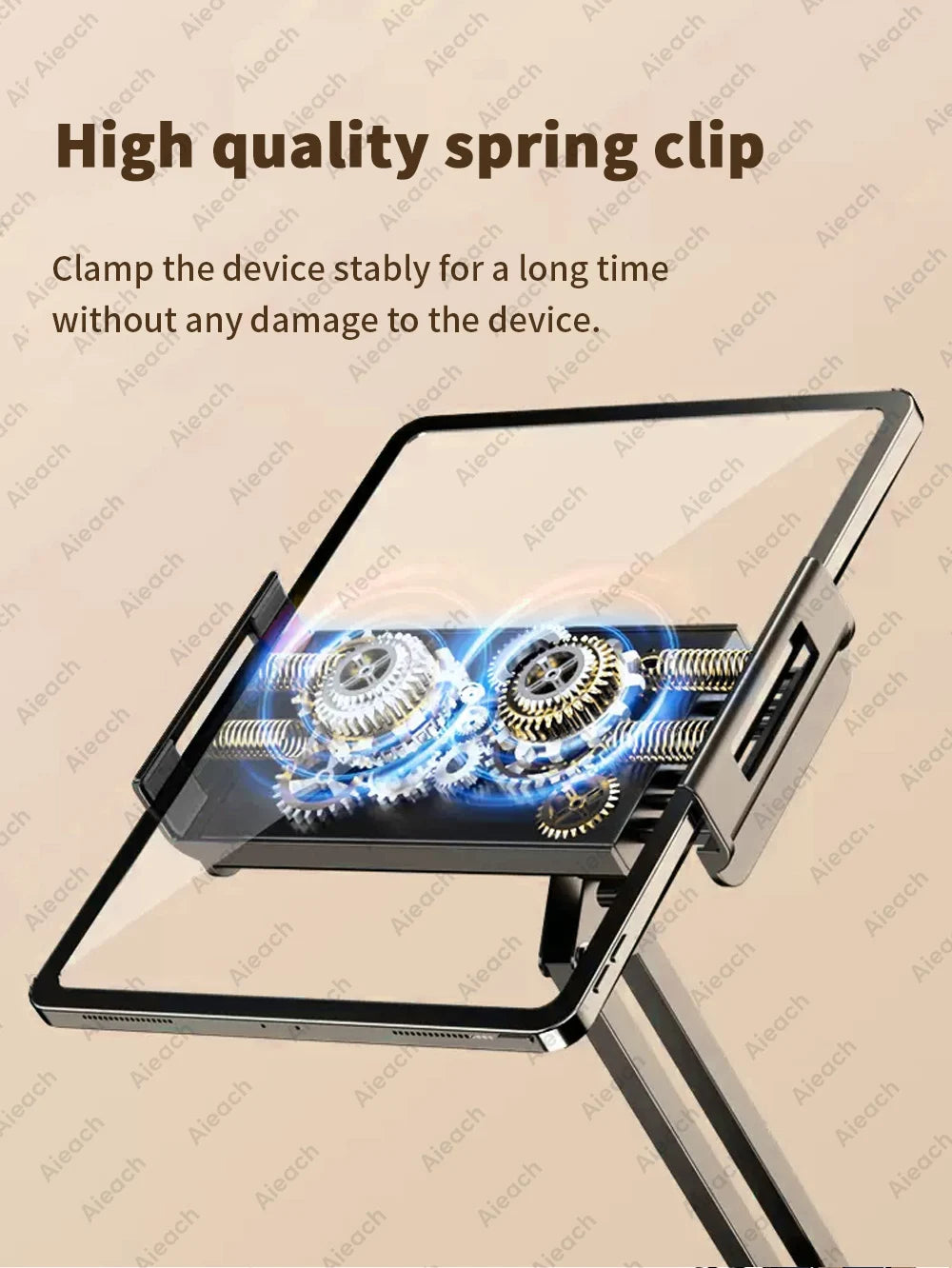 Support de Tablette et Téléphone pour Lit – Bras Métallique 90 cm Rotatif 360°