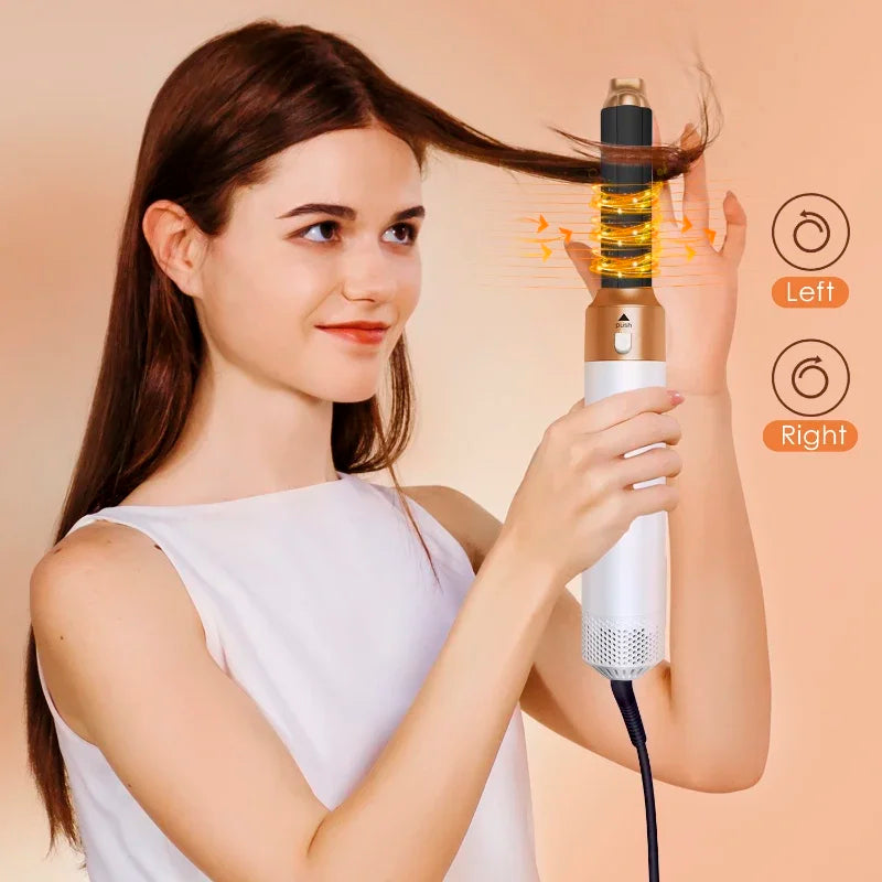 Brosse Coiffante & Sèche-Cheveux 5 en 1 – Outil de Coiffure Multifonction Professionnel
