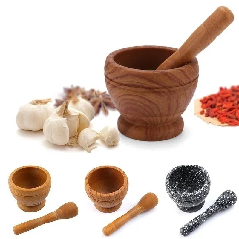 Ensemble Mortier et Pilon en Résine – Broyage de Légume, Herbes et Epices